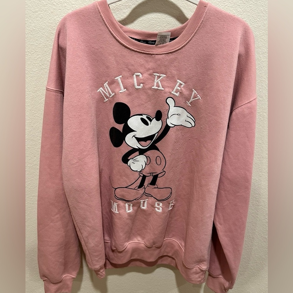 Disney Mickey Mouse Crewneck Sweater in‎ Pink size XL